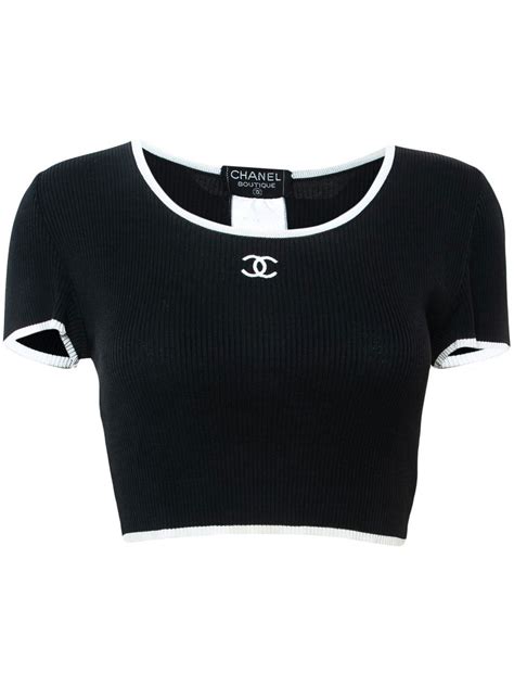 chanel top womens|Chanel strappy tops.